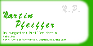 martin pfeiffer business card